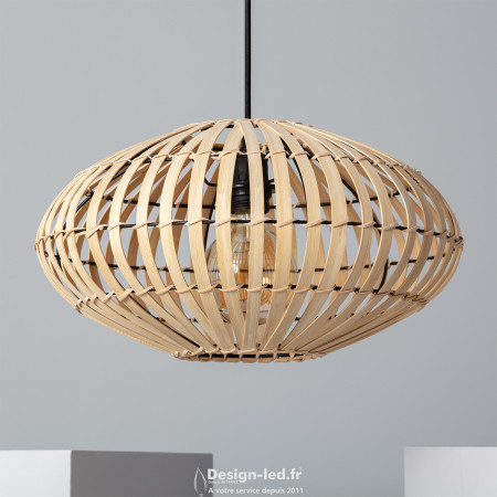 Lampe Suspendue Bambou 1x E27 Atamach, dla C125147 Design-LED 85,40 € Luminaire suspendu