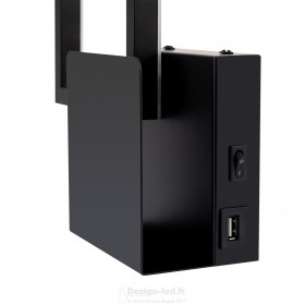 https://design-led.fr/ Applique LED Gauss 14W 3000K gauche avec Chargeur USB 86,60 € 60,62 € -30%