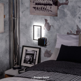https://design-led.fr/ Applique LED Gauss 14W 3000K gauche avec Chargeur USB 86,60 € 60,62 € -30%