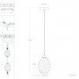 Lampe Suspendue Candela E27 bleu, dla C125995 promo Design-LED 43,20 € product_reduction_percent Luminaire suspendu