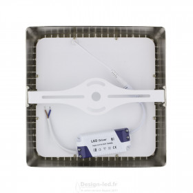 https://design-led.fr/ Plafonnier LED Saillie Carré Design Silver 18w 3000k 25,00 € 17,50 € -30% CO2126