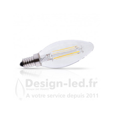 Ampoule E14 led filament flamme 4w 2700k, miidex24, 71271 Miidex Lighting 3,40 € Ampoule LED E14