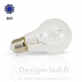 Ampoule E27 led filament 2w bleu