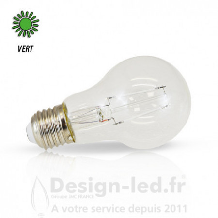Ampoule E27 led filament 2w vert, vision el 71386 promo Miidex Lighting 6,40 € -40% Ampoule LED E27