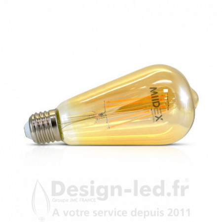 Ampoule E27 ST64 led filament 5w 2700k, vision el 71591 promo Vision El 4,70 € -40% Ampoule LED E27
