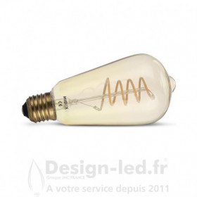 Ampoule LED, E27, MIROIR CAPUCHON , cuivre, LED, 2200K, 350lm, Ø12,5cm,  H17,5cm - ZANGRA - Luminaires Nedgis