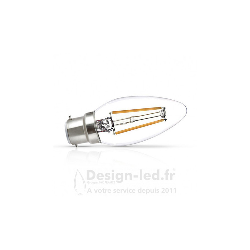 https://design-led.fr/ Ampoule B22 led filament flamme 4W 2700K 3,60 € 3,60 € 71301