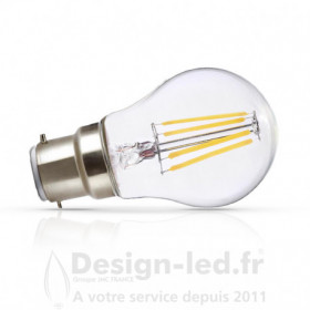Ampoule LED baionnette B22 - 230 VOLT puissance 8W - 1020 LUMENS - 2700K