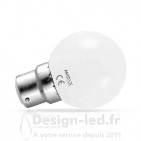 Ampoule B22 led 1w 3000k, miidex24, 7641 Miidex Lighting 2,40 € Ampoule LED B22