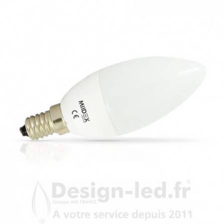 Ampoule E14 led flamme 6w 4000k pack x2, miidex 74892 promo Miidex Lighting 5,60 € -50% Ampoule LED E14