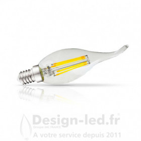 Ampoule E14 filament coup de vent led 4w 2700k