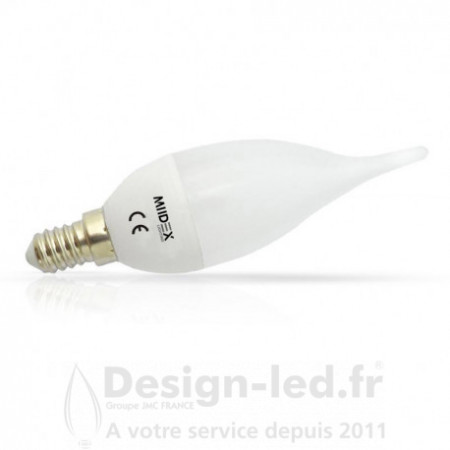 Ampoule E14 coup de vent led 4w 4000k, miidex 7461C 1,60 € Ampoule LED E14