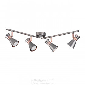https://design-led.fr/ Luminaire mural et plafonnier MILENO argent / cuivre 4xGU10 61,00 € 61,00 € 29119
