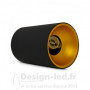 Support plafond noir doré cylindre 1xGU10, miidex24, 6811 Miidex Lighting 33,70 € Support plafond GU10 - GU5.3 - G4