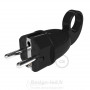 Fiche Schuko Confort avec anneau 16A 250V Noir, dla ST16A1NE Design-LED 4,00 € Accessoires luminaires