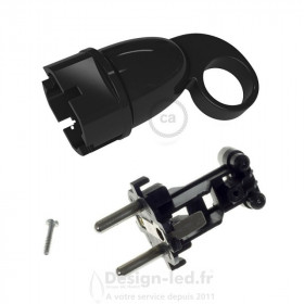 https://design-led.fr/ Fiche Schuko noire avec bague 16A 250V IP44 9,50 € 9,50 € 80052