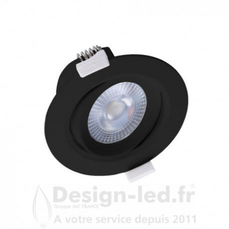 Spot led orientable Ø90 noir 10w 3000k, miidex24, 7636201 Miidex Lighting 12,70 € Spot LED intégré