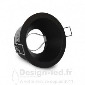 Support de spot BBC Rond Basse Luminance noir Ø85mm IP65