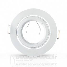 Support plafond blanc 95mm 1/4 de tour orientable