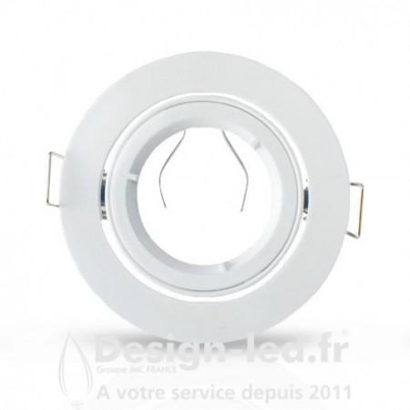 Support plafond blanc 95mm 1/4 de tour orientable, miidex 7711 6,20 €