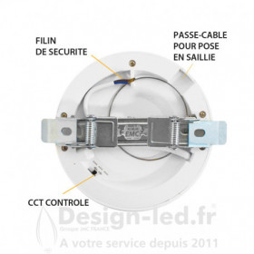 https://design-led.fr/ Downlight LED 12w Ø170 ALDEBARAN CCT encastrable ou en saillie 20,40 € 20,40 € 77554