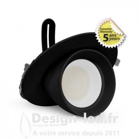 Spot LED Escargot Rond Inclinable et Orientable Noir 38W CCT GARANTIE 5 ANS, miidex 767441 118,20 €