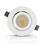 Spot LED Escargot Rond Inclinable et Orientable avec Alimentation Electronique 10W 3000K, miidex24, 76730 Miidex Lighting 60,...