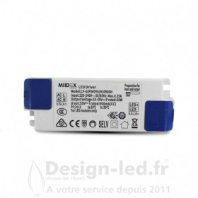 https://design-led.fr/ Spot LED Rectangulaire STELLA Inclinable avec Alimentation Electronique 32/38W CCT GARANTIE 5 ANS 126...