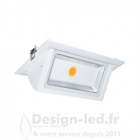 Spot LED Rectangulaire Inclinable avec Alimentation 30W 3000K, miidex 76900 - FDS 72,50 €