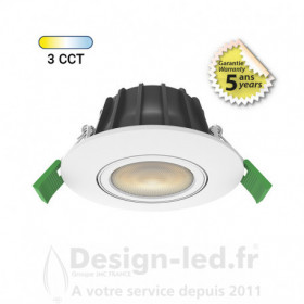 Spot LED CHROMA ORIENTABLE 6w dimmable CCT BBC 2700K / 3000K / 4000K