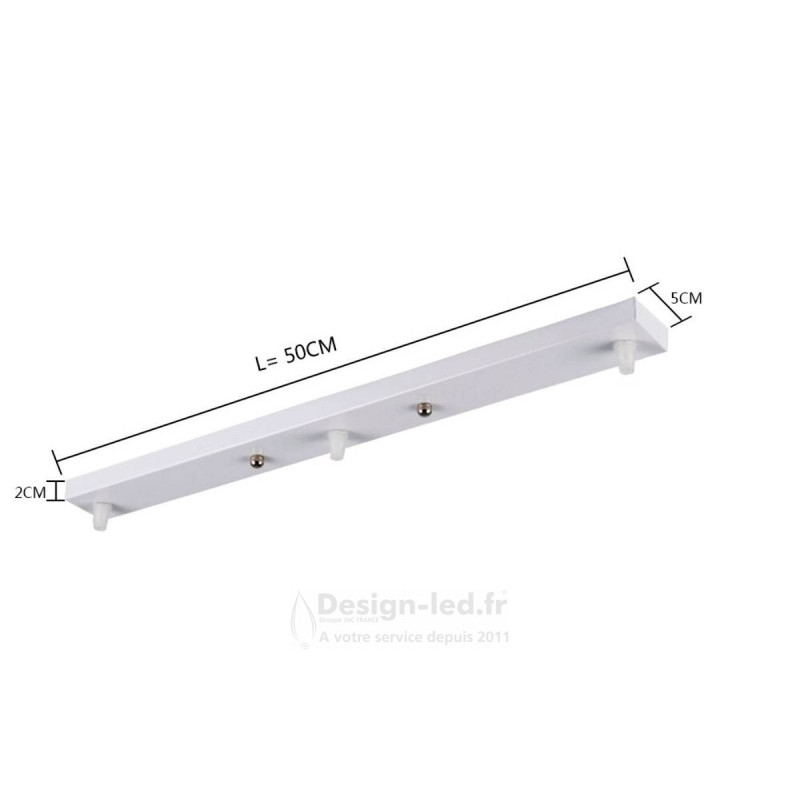 https://design-led.fr/ Plaque de plafond 3 trous blanc 50 cm, dla C1145 promo 22,80 € 6,84 € -70%