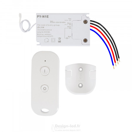Interrupteur Simple avec Contrôle Télécommande RF, dla P01040 Design-LED 27,30 € Accessoires luminaires