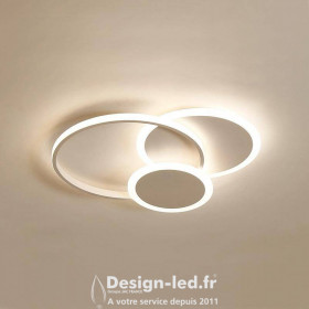 Lampe de Plafond Led Lunaire 45w CCT blanc dimmable par télécommande