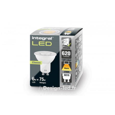 https://design-led.fr/ Ampoule GU10 led 6w Dimmable 2700k 4,00 € 1,20 € -70%