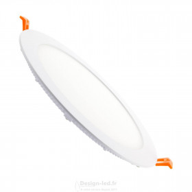 Plafonnier LED Carré Métal 18W Design White 225x225 mm Downlight Blanc  Froid 6000K - 6500K