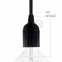 Douille E27 noir en bakélite, dla PL27BNLI Design-LED 2,40 € Accessoires luminaires