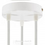 Kit rosace métallique cylindrique à 3 trous blanc brillant, dla KRM573FVB Design-LED 7,20 € Suspensions avec ou sans douille