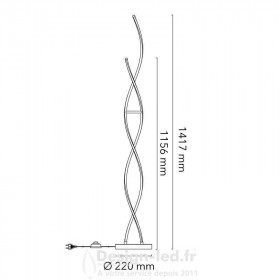 https://design-led.fr/ Lampe sur pied LED Helix-F 25W 4000K 141,60 € 141,60 € L3025-P-BN