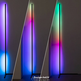 https://design-led.fr/ Lampadaire LED RGB 20W 140cm noir dimmable par télécommande 82,40 € 82,40 € 0193