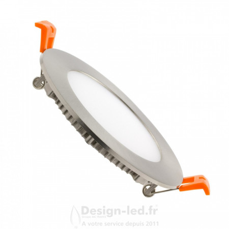 Dalle LED Ronde Extra-Plate 6W ARGENT 4000k Ø 120 mm, dla C2024 promo Design-LED 8,90 € -50% Downlight LED