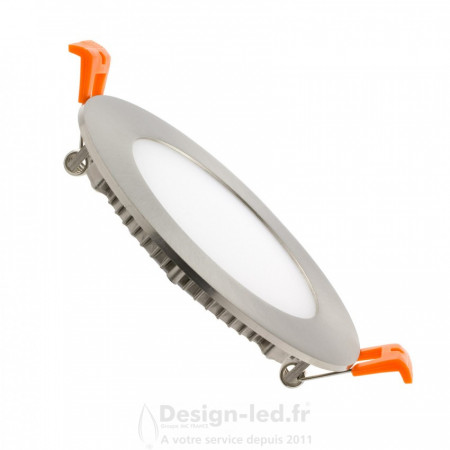 Dalle LED Ronde Extra-Plate 6W ARGENT 4000k Ø 120 mm, dla C2024 promo Design-LED 8,90 € product_reduction_percent Downlight LED