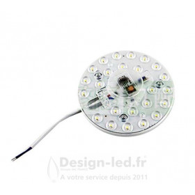 Module led rond 12w 6000k 129 x 25 mm puce SMD 220v ac