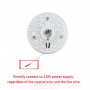 Module led rond 18w 6000k 155 x 26 mm puce smd 220v ac, dla A2535 10,20 €