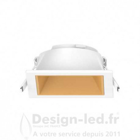 Collerette carrée blanc-doré fixe pour spot éclat II, miidex 100289 Miidex Lighting 15,80 € Spot led ÉCLAT CCT II