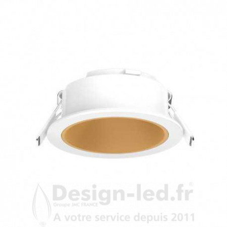 Collerette rond blanc - doré fixe pour spot éclat II, miidex 100283 15,80 €