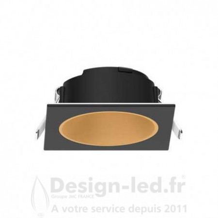 Collerette carrée noir- doré fix pour spot éclat II, miidex 100293 Miidex Lighting 17,80 € Spot led ÉCLAT CCT II