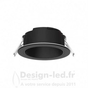 Collerette rond noir - noir fixe pour spot éclat II
