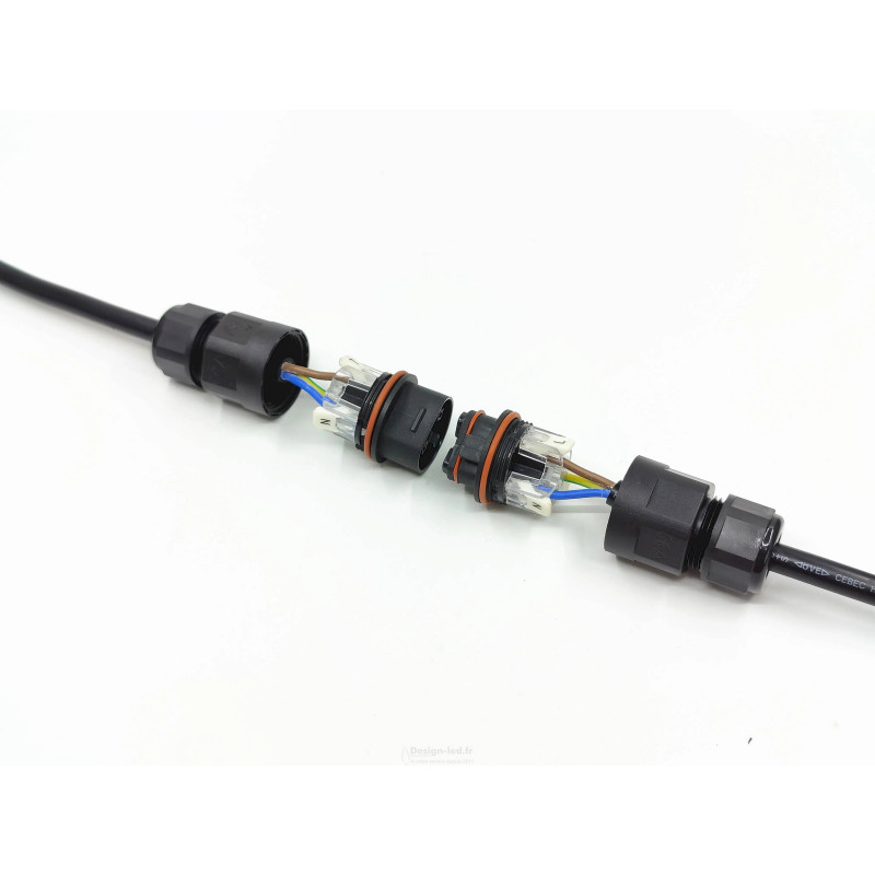 Boite de 100 connecteurs électriques rapides 3 fils rigides 0,5 à 2,5mm² -  Certifié TUV