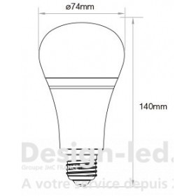 https://design-led.fr/ Ampoule LED RGB&CCT 12W E27 pilotable 38,00 € 38,00 € FUT105