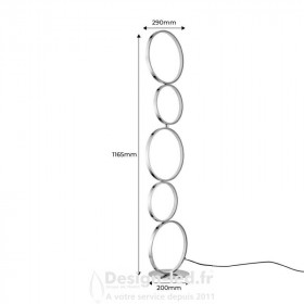 https://design-led.fr/ Lampadaire LED 30W Natalie 3000K Chrome 117,00 € 117,00 €